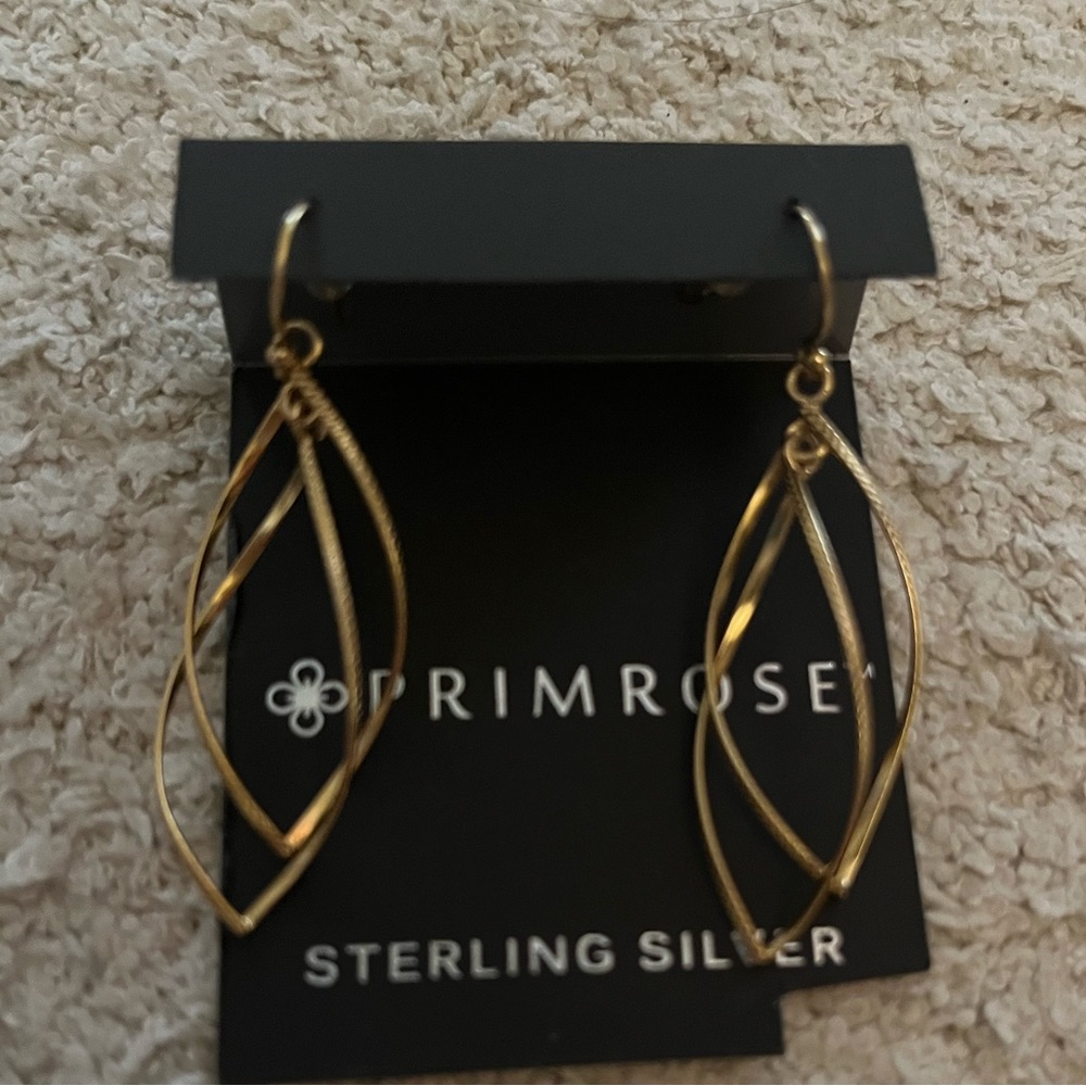 Primrose earrings sterling silver